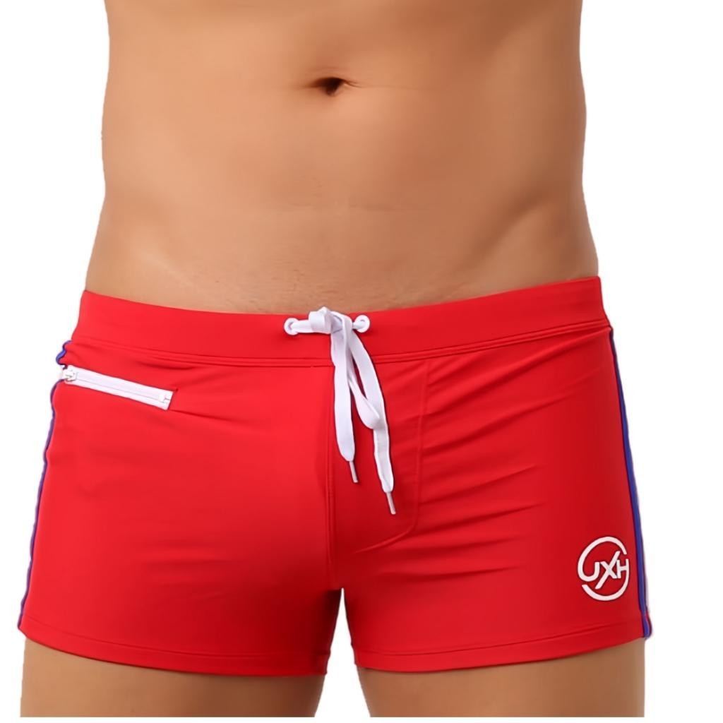 Z&D Lingerie Sungas Masculinas Cuecas Boxers Bolsos Com Zíper Contraste Coloridos Cordãos Confortável Com Bojo 24161 - Men Clothes