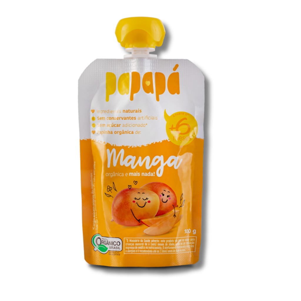 Papapá - Papinha Orgânica - 100g - Manga