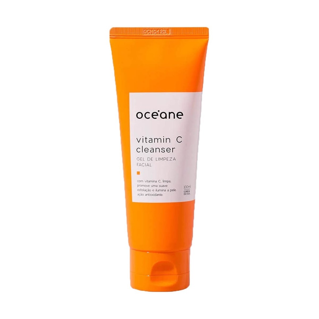Gel de Limpeza Facial Vitamina C Océane 100ml – Ilumina e Revitaliza com Ação Antioxidante