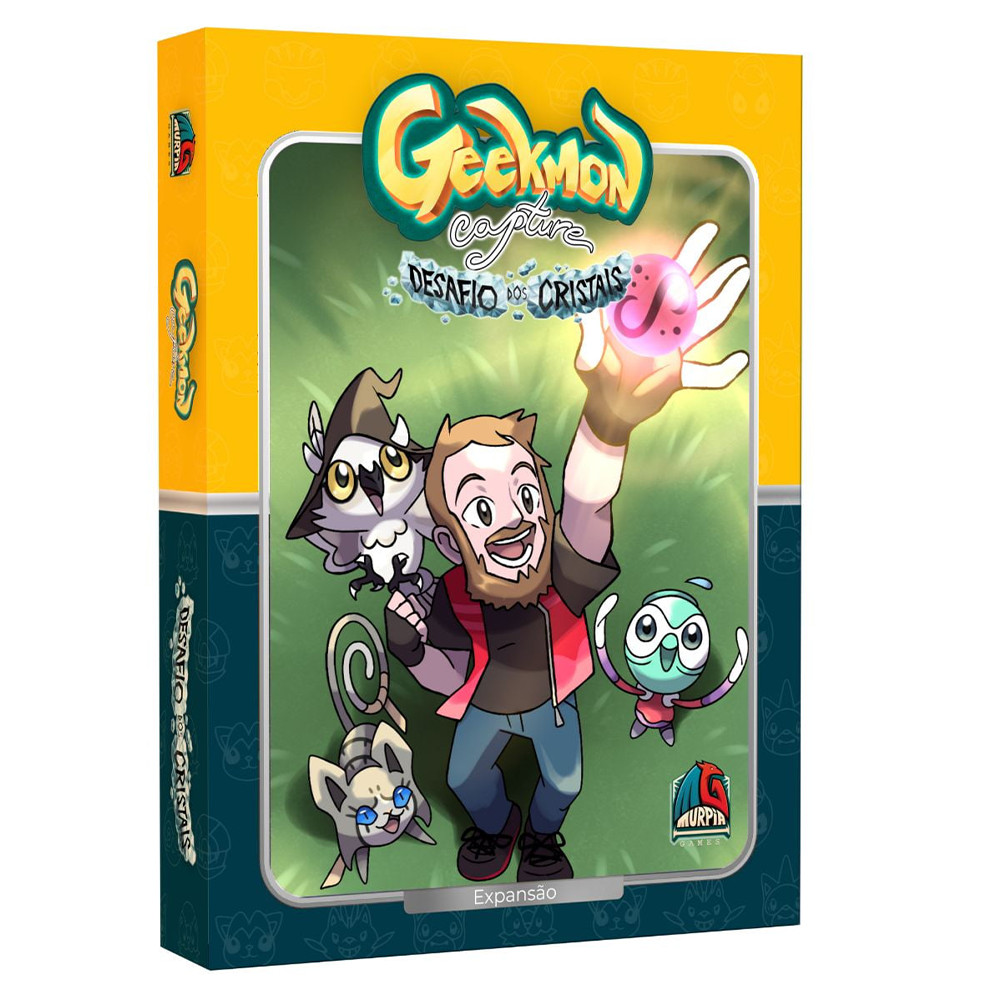 Jogo Geekmon Capture Expansão Desafio Dos Cristais Cartas E Dados Precisão E Agilidade Capture O Seu Board Game