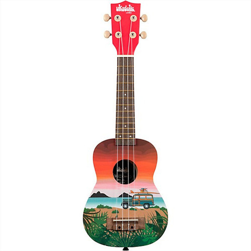 Ukulele Soprano Kala Graphic Ukadelic Acústico Uk-surfari