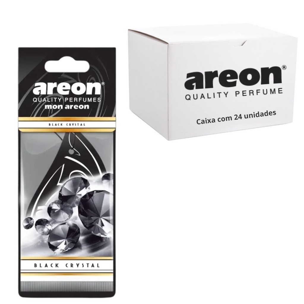 KIT 24 unds Aromatizante Automotivo Black Crystal Mon Areon