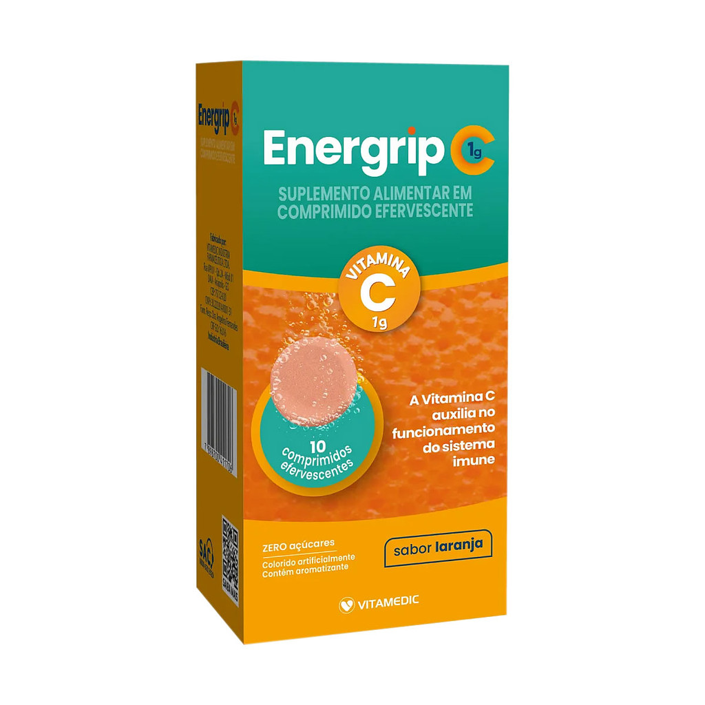 Energrip C 1g 10 Comprimidos Efervescentes em Oferta na Shopee