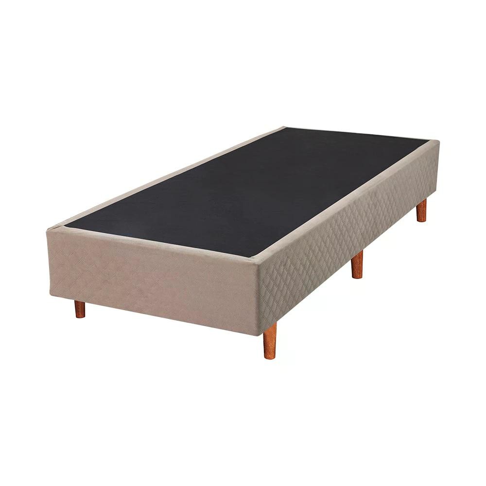 Base Box Cristalflex 79x24 Suede Marrom Suporte e Design Moderno para Colchão Queen em Oferta na Shopee