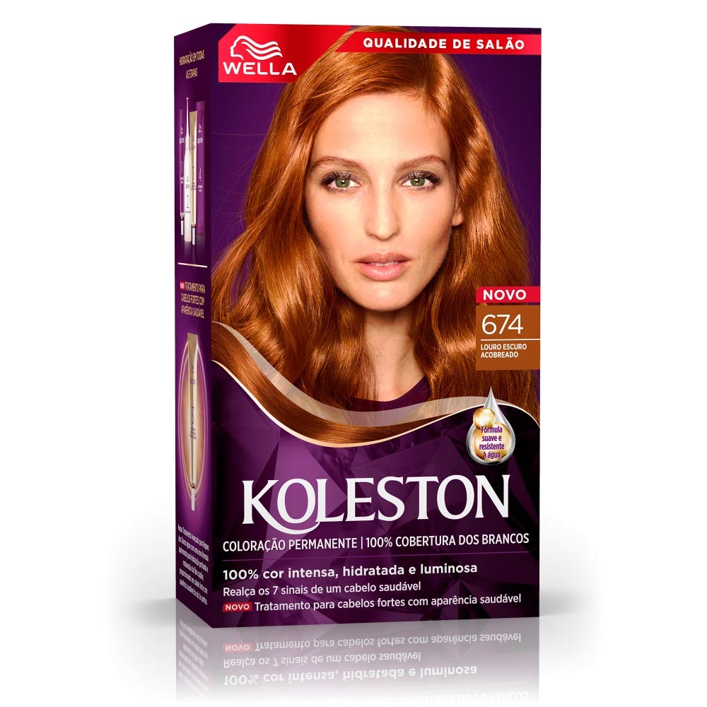 Tinta de Cabelo Koleston Chocolate Acobreado 674 - Beauty