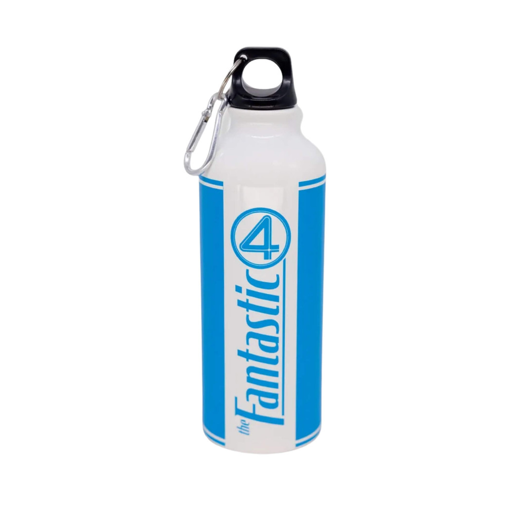 Garrafa Mosquetão Quarteto Fantástico Marvel Zona Criativa Garrafinha de Água Térmica Squeeze