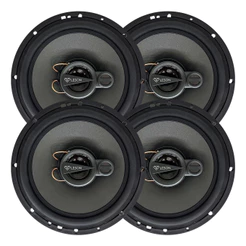 Kit 4 Alto Falantes 6 Pol Triaxial Diamond 280w 4 Ohms Leson