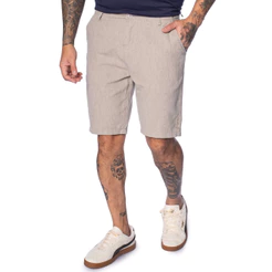 Bermuda Masculina Gangster Reta Alfaiataria Cinza