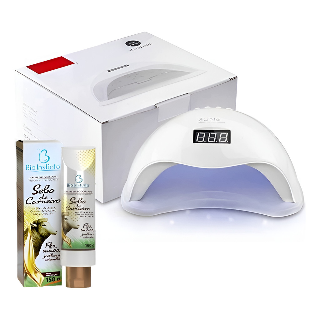 Cabine Profissional Led Uv Secagem Unha Gel Esmalte + Creme
