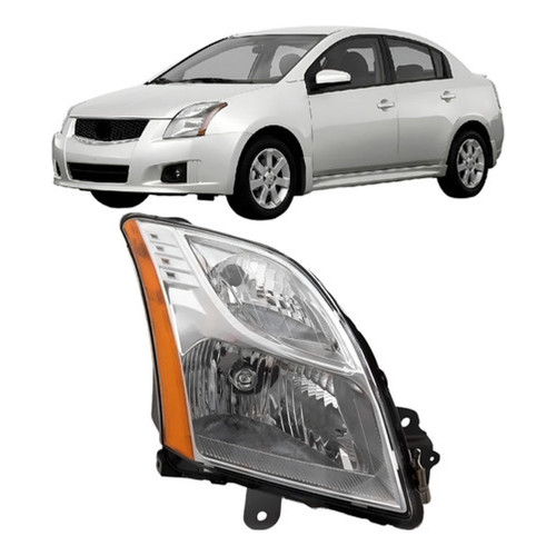 Farol Cromado Sentra 2010 A 2013