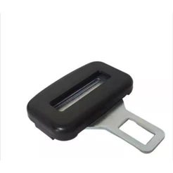 Lingueta Fivela Cinto Segurança Universal Ajustável Preto.