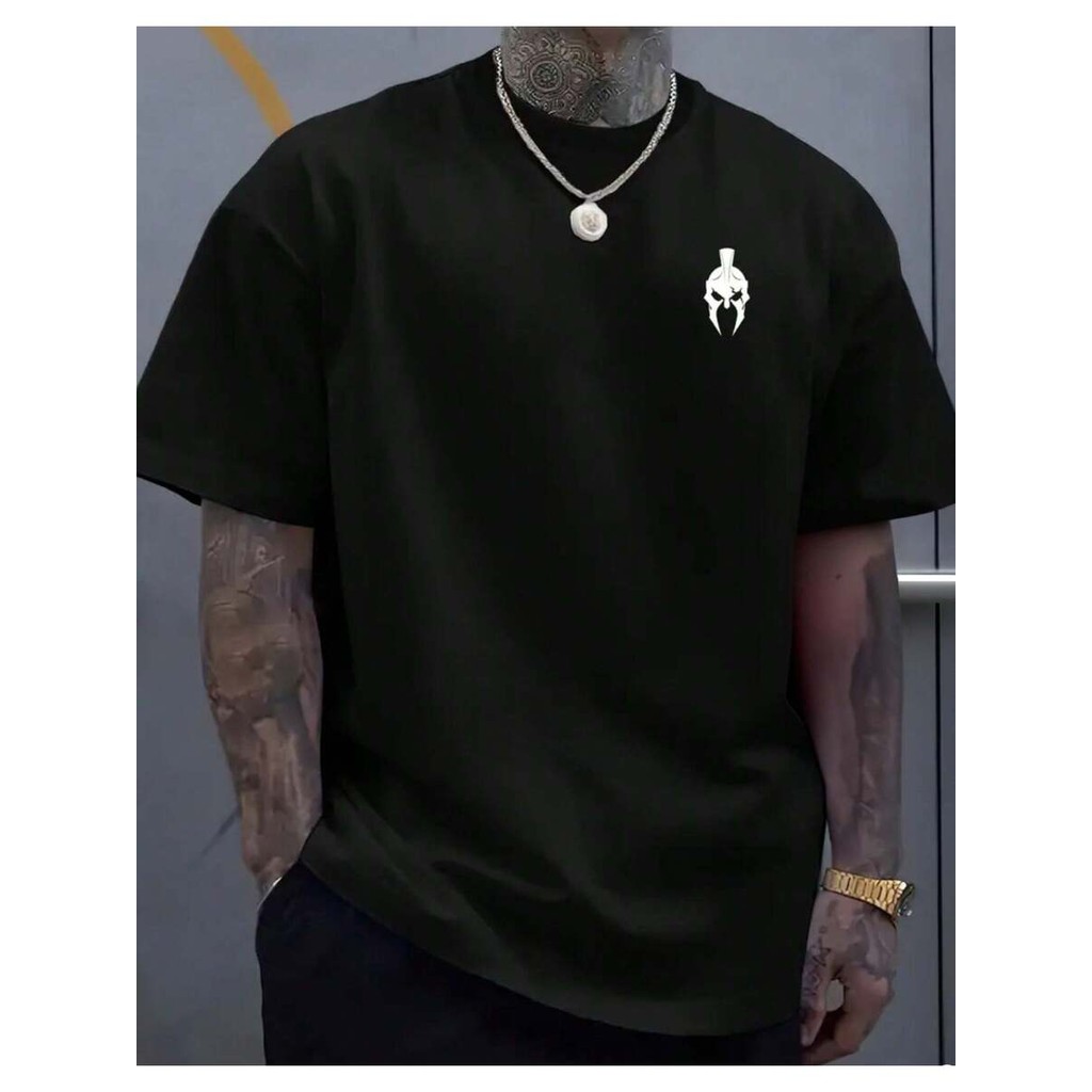 Camiseta Masculina 100% Algodão Blusa Unissex Camisa Estampada Casual Versátil Confortável