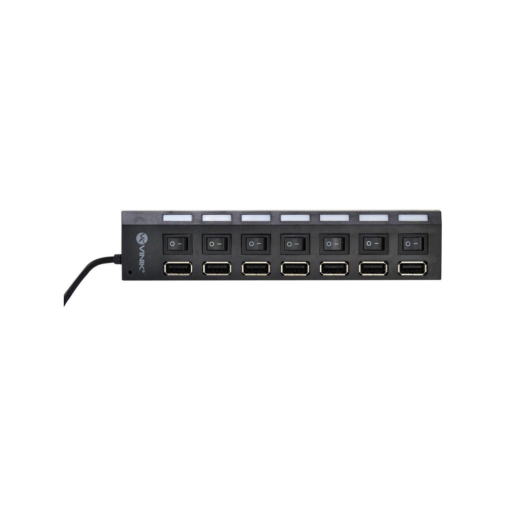 Hub Usb 2.0 7 Portas Com Cabo E Led Indicador - Huv-40