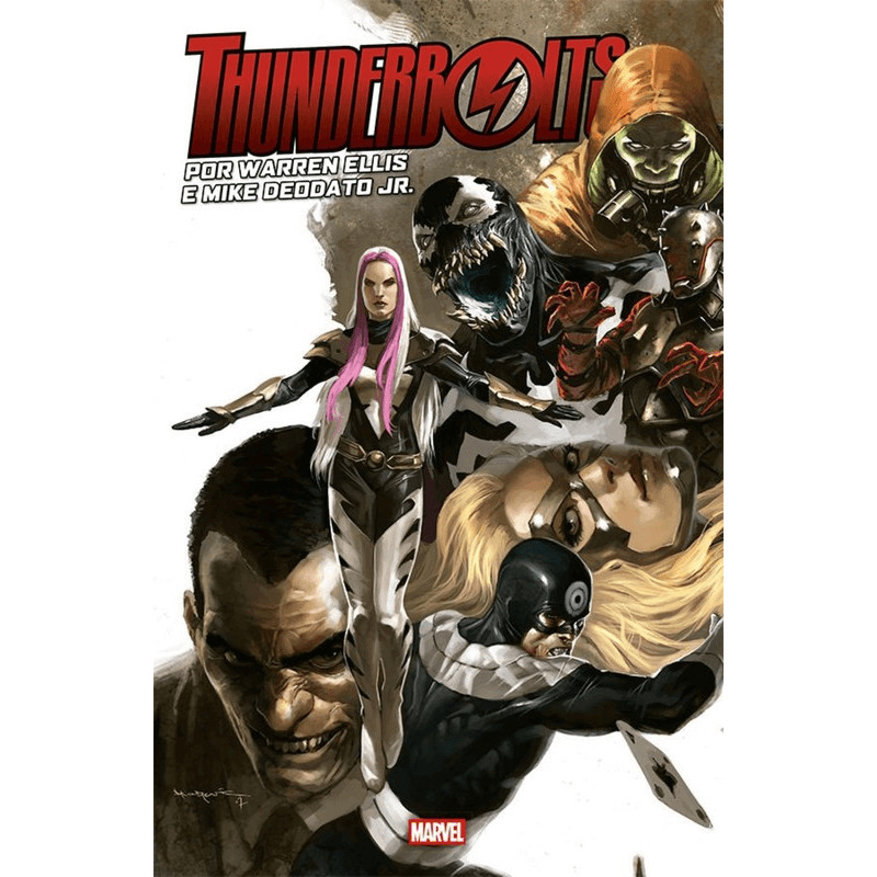 Capa do livro Comics - Thunderbolts por Warren Ellis e Mike Deodato Jr. - Panini