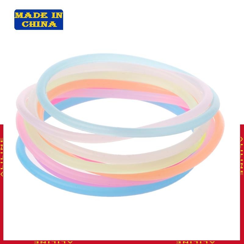 10x Pulseira Fluorescente Neon Pulseiras Luminosas Borracha Silicone Para Amigo em Oferta na Shopee