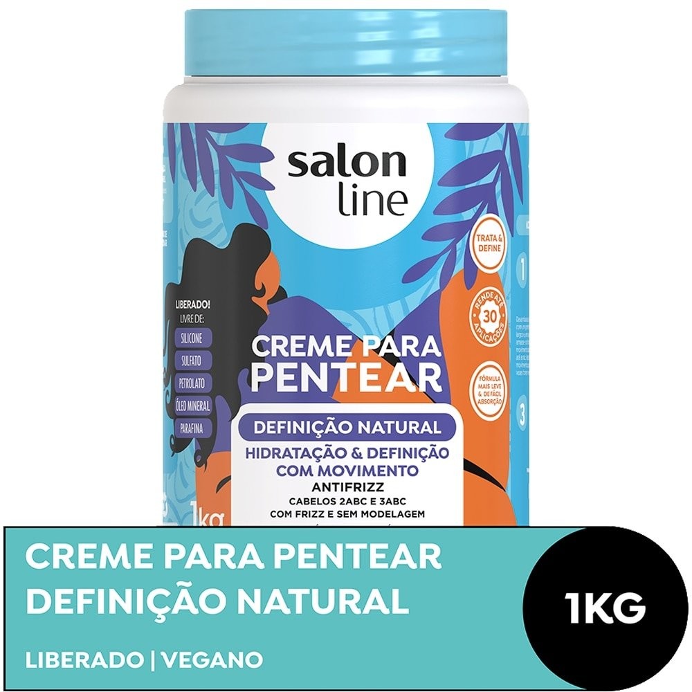 Creme para Pentear Salon Line Definição Natural 1Kg em Oferta na Shopee