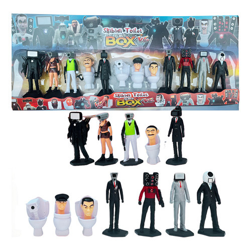 Skibidi Toilet 12 Bonecos Cabeça De Privada Tvman Cameraman