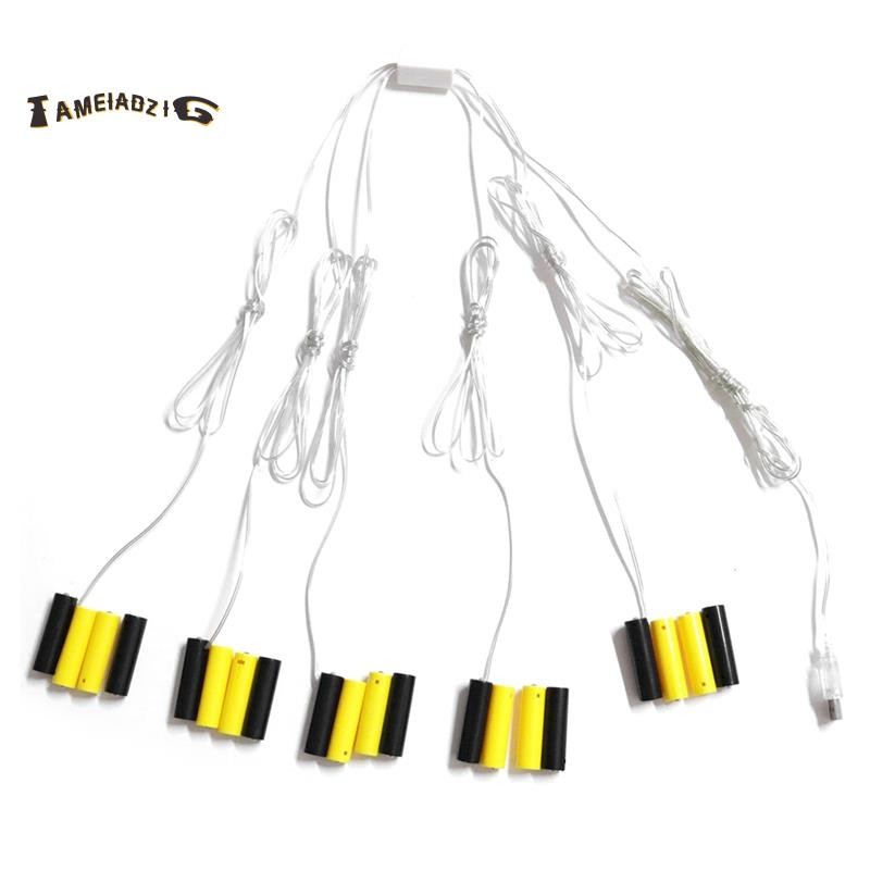 Eliminadores Virtuais AAA , De Bateria Alimentados Por USB Para Luzes De Árvore De Natal , LED , Substituição De Decoraç
