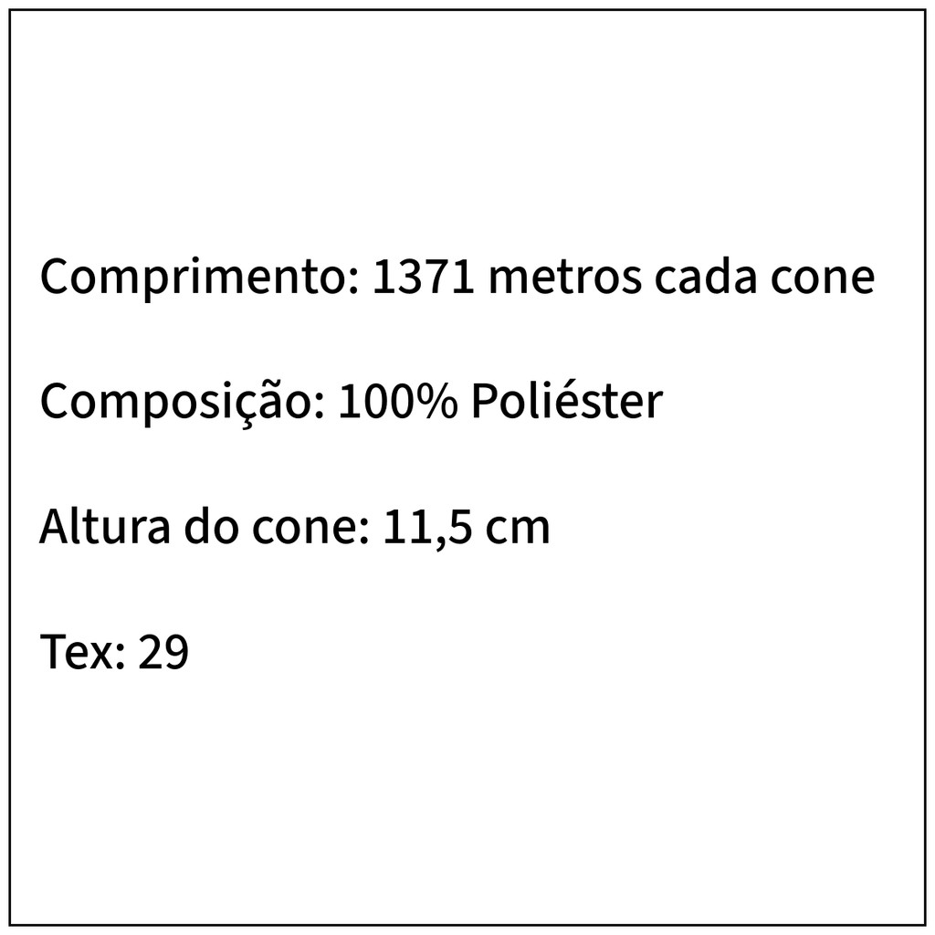 Kit 12 Linhas Coloridas Bonfio 1371 Metros Poliéster — imagem 2 de 2