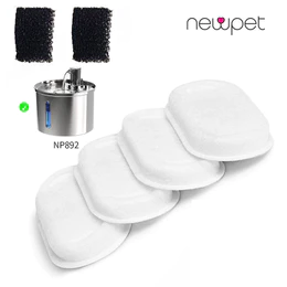 Newpet Kit 6/12/18 Filtro Refil Carvao Fonte Cachorro Agua Limpa Bebedouro Gato Original Filtros para bebedouros