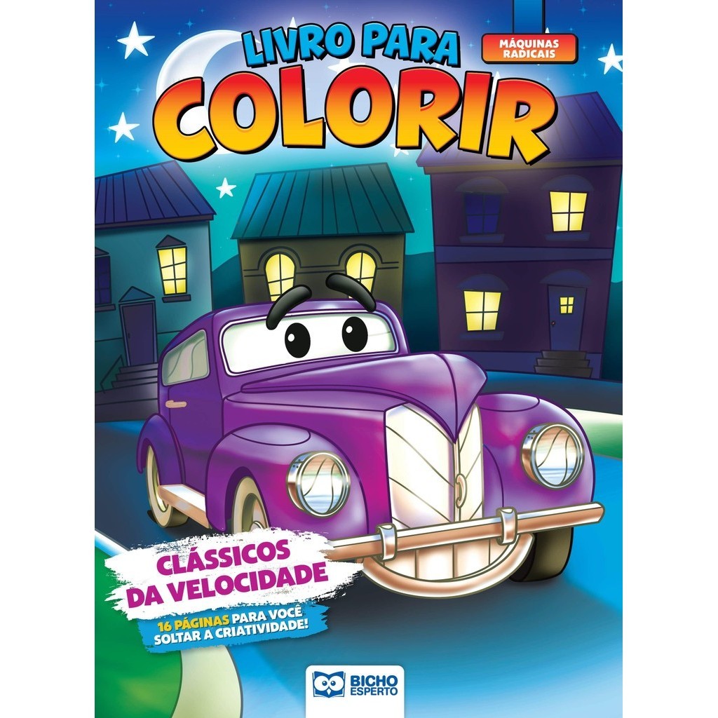 Livro de Colorir Máquinas Radicais: Clássicos Velocidade em Oferta na Shopee