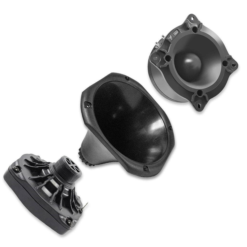 Kit para Som Automotivo 1 Driver + 1 Corneta Curta + 1 Super Tweeter 8 ohms 100w Rms em Oferta na Shopee