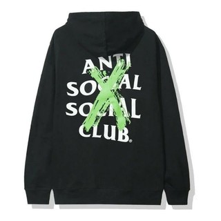 Moletom Casaco ANTI SOCIAL X VERDE Blusa Canguru algodão malha premium