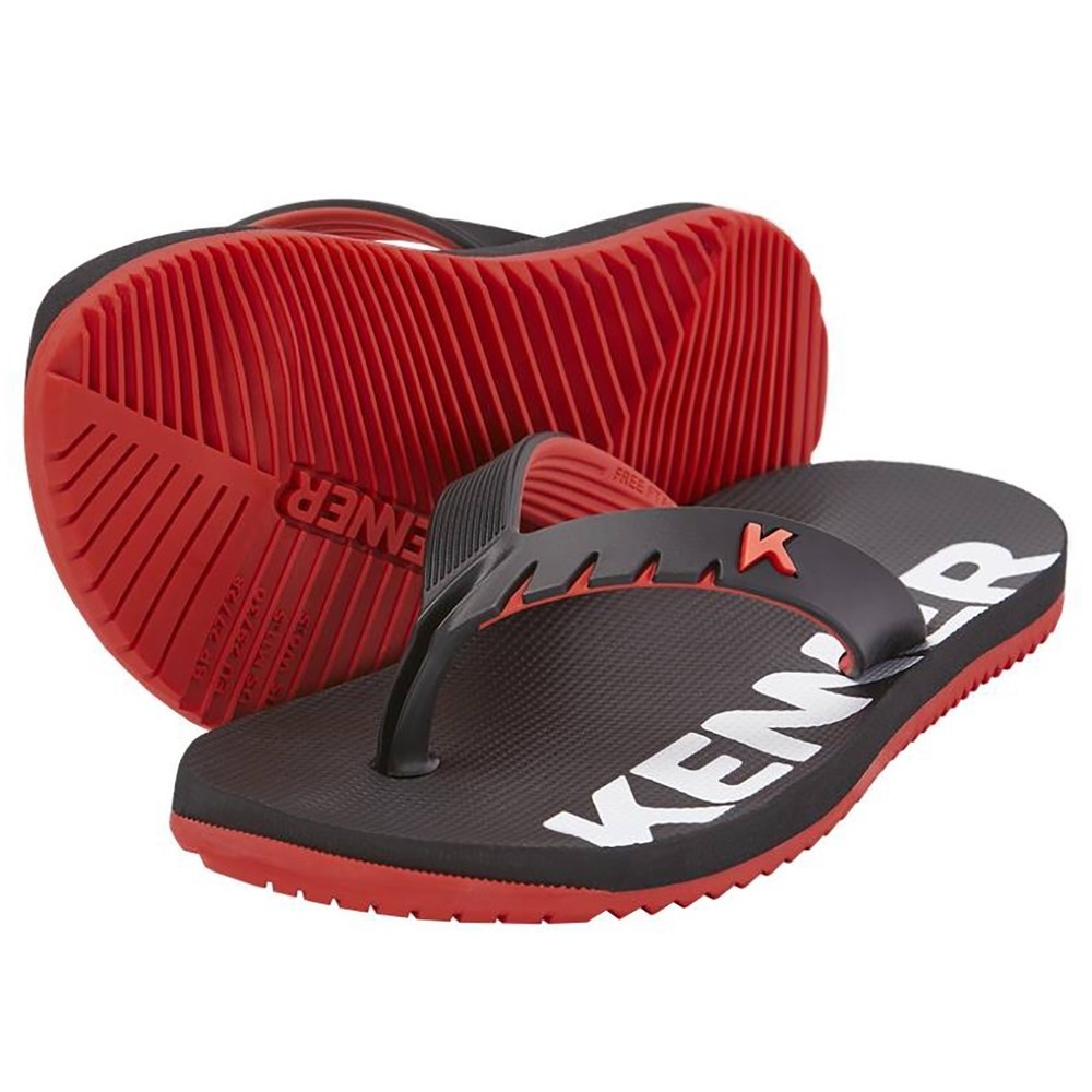 Chinelo Infantil Kenner Red Kids - Preto e Vermelho em Oferta na Shopee