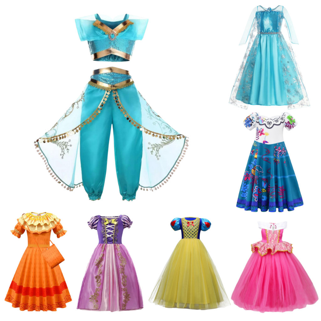 Fantasia Princesas Infantil Disney Vários Modelos Aurora Rapunzel Unicórnio Festa Carnaval Hallowwen Cosplay Fantasia Princesas Infantil Disney Vários Modelos Aurora Rapunzel Unicórnio Festa Carnaval Hallowwen Cosplay