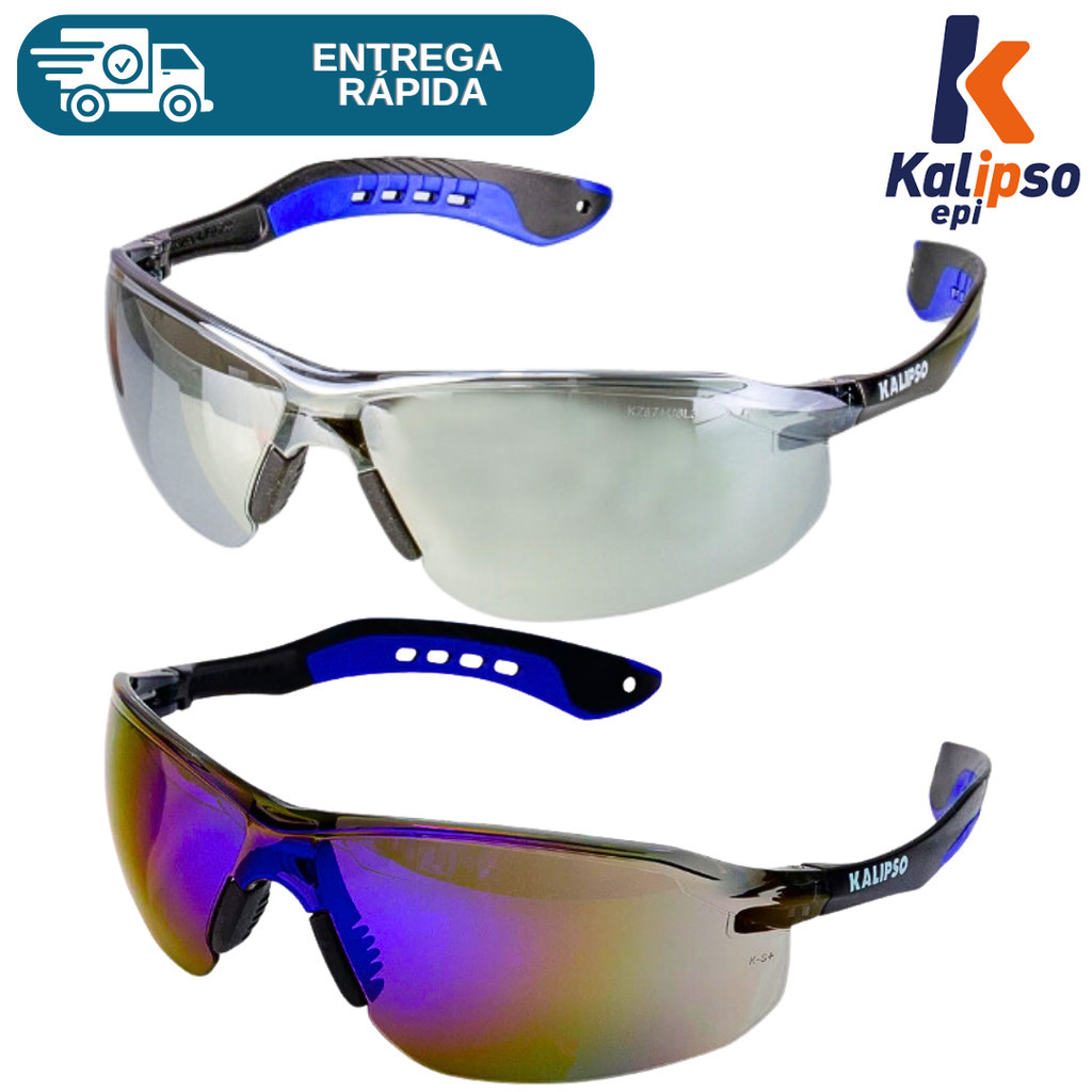 Oculos De Segurança Esportivo Jamaica Kalipso Antirrisco Ciclismo Moto Airsoft Engenheiro Proteção
