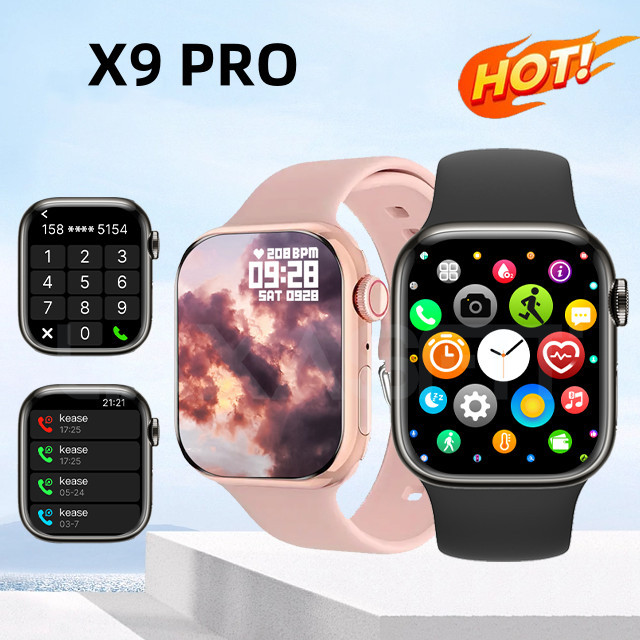 Relógio Smartwatch Original X9 Pro Série 45mm, GPS, NFC, Monitor de Pressão Arterial – São Paulo, Estoque Disponível