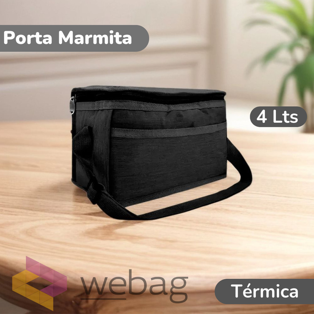 Bolsa Térmica Portátil Com Isolamento Térmico Para Marmita e Passeio Viagem Piquenique Bolsa Térmica