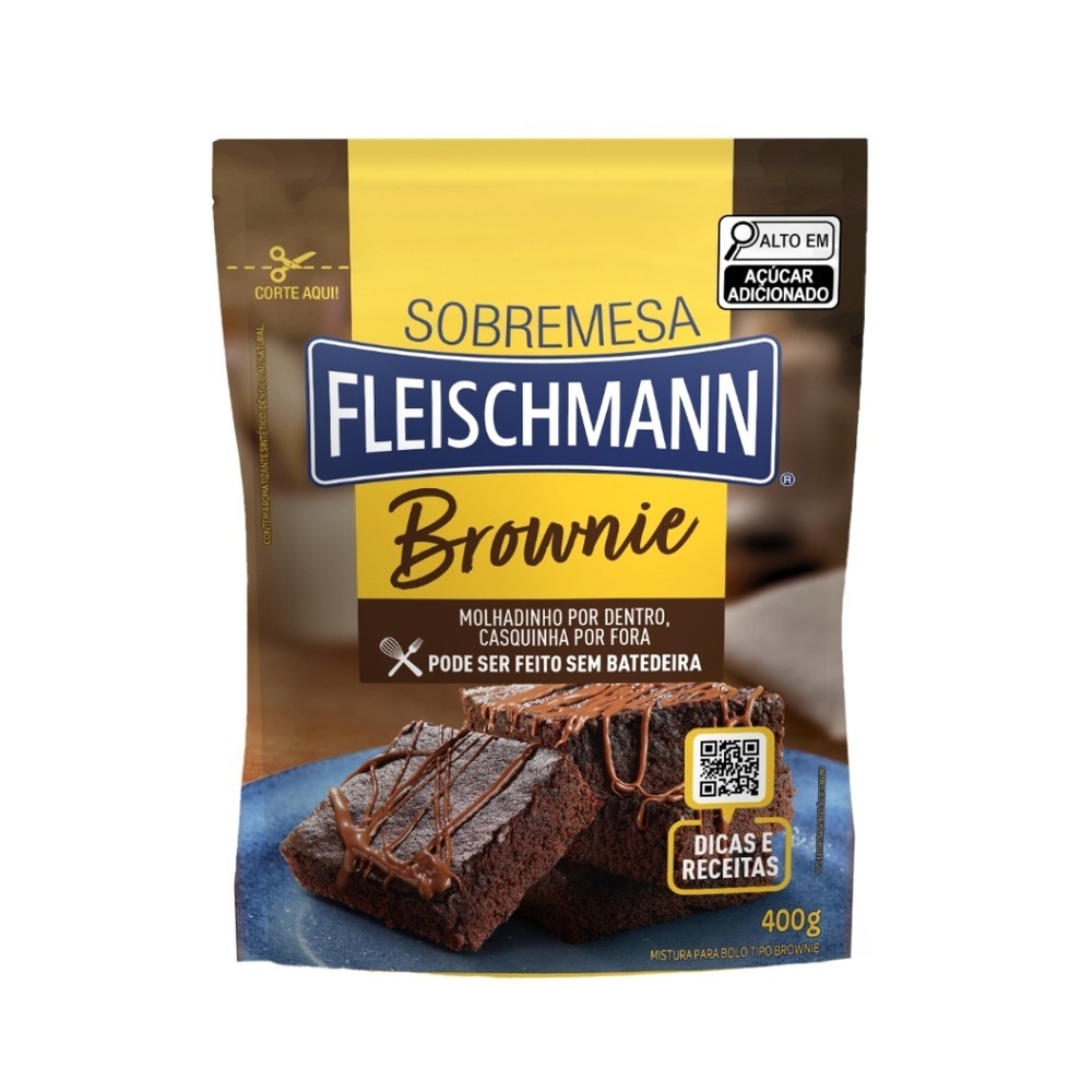 Fleischmann Sobremesa Mistura Para Brownie 400G em Oferta na Shopee