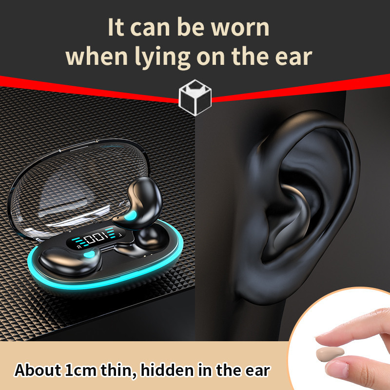 Mini Fone De Ouvido Bluetooth Sem Fio X55 Estéreo Para Jogos Esportivos Ocultos Dormir HIFI Redução De Ruídos — imagem 2 de 2