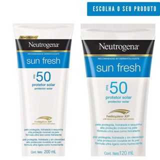 Protetor Solar Neutrogena Sun Fresh FPS 50 em Oferta na Shopee