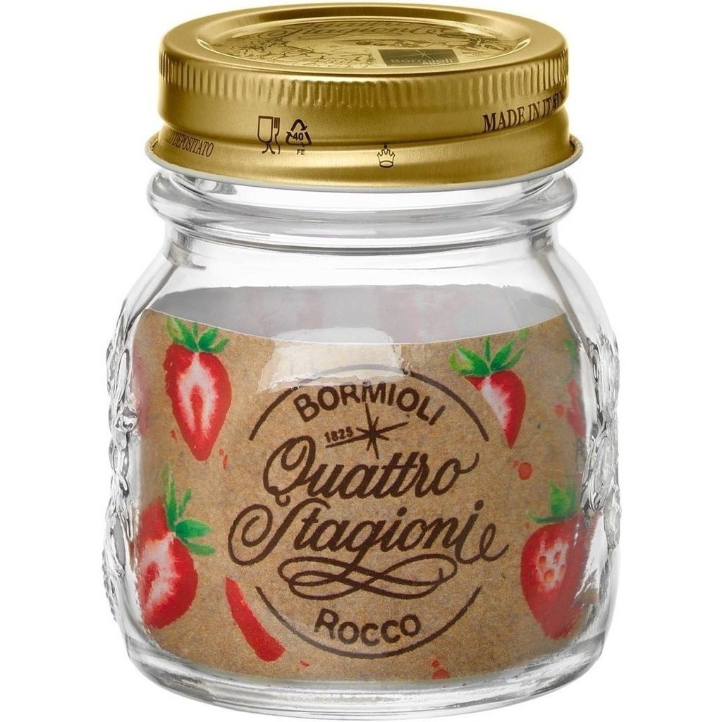 BORMIOLI ROCO QSTAGIONI POTE DE MANTIMENTOS 8x8x8 150ml VIDRO TAMPA METAL
