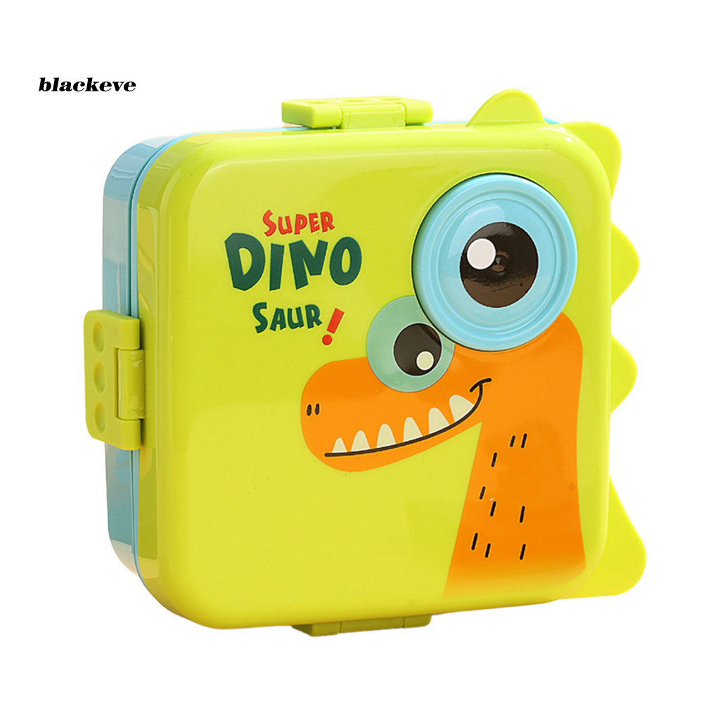 Leak-proof Boys Girls Bento Box Dinosaur Lunch for Kids Adorable for Double Layer Container with Sauce Cup Bpa for School