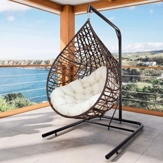 Cadeira Balanço Ninho Suspenso Gota Tramado Almofada Impermeável Acesse Móveis Tabaco C- Branco Gelo em Oferta na Shopee
