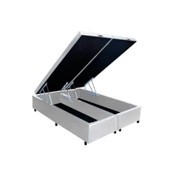 Cama Box Baú Queen Universal Courano White (158x198x35) - Costa Rica