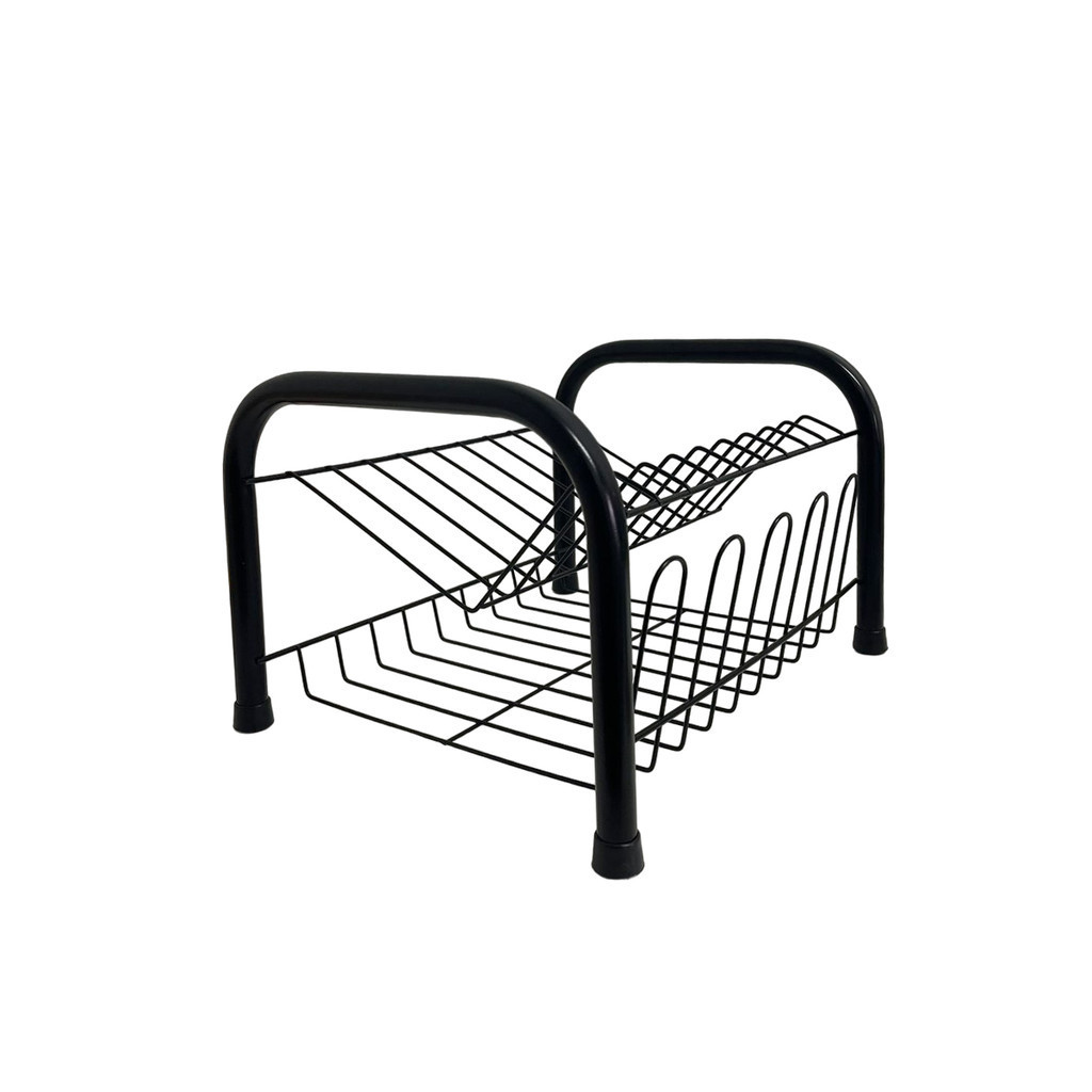 Escorredor De Pratos Louças Pia Bancada Secador Design Compacto Mini Duplo Talheres Copos Preto Multiuso em Oferta na Shopee