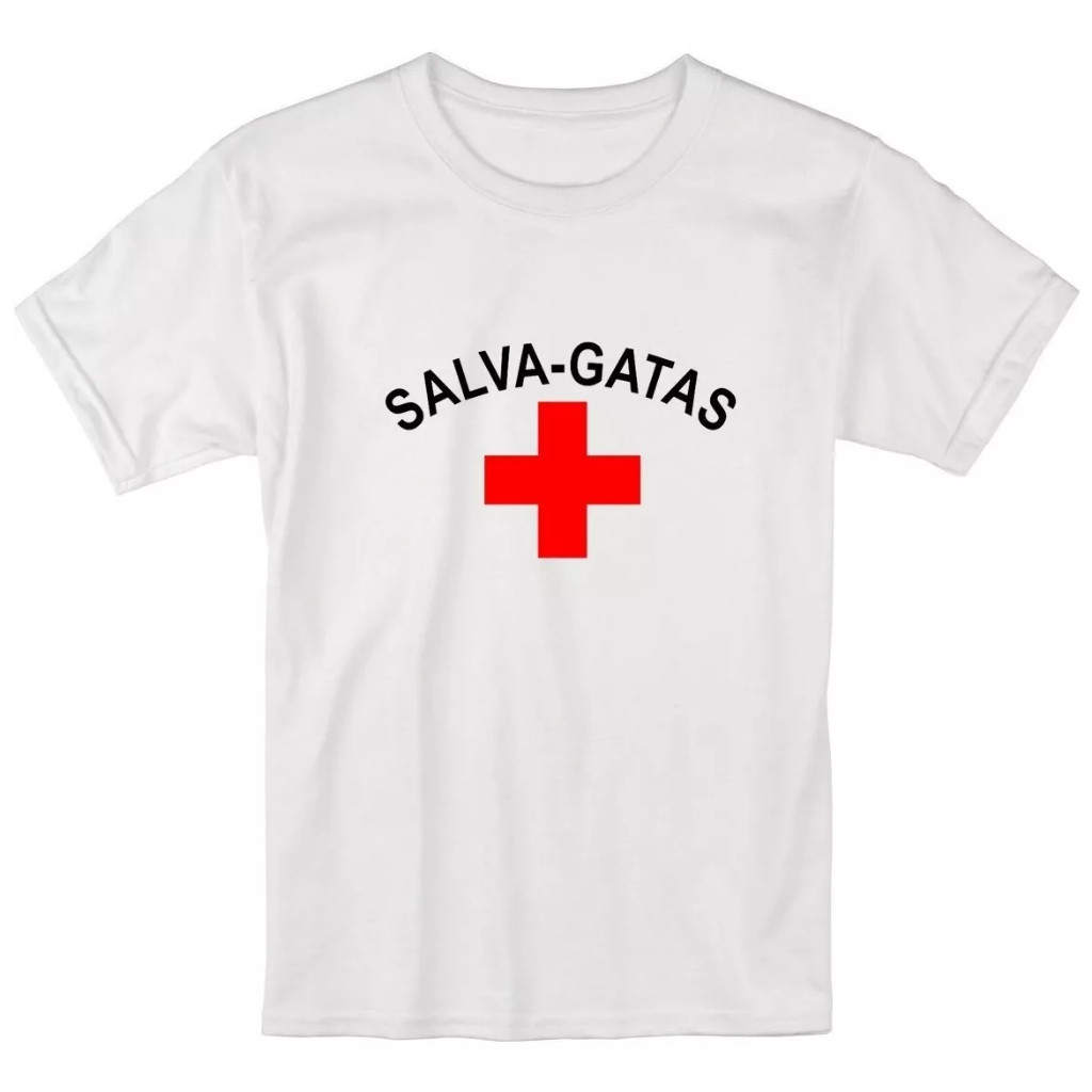 Camiseta Camisa poliester Salva-gatas, Salva Gatas, Vidas, 01