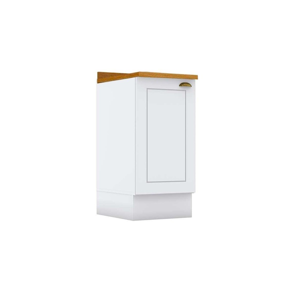 Balcão de Cozinha Americana 1 Porta c/Tampo 40cm Branco - Henn - Home & Living