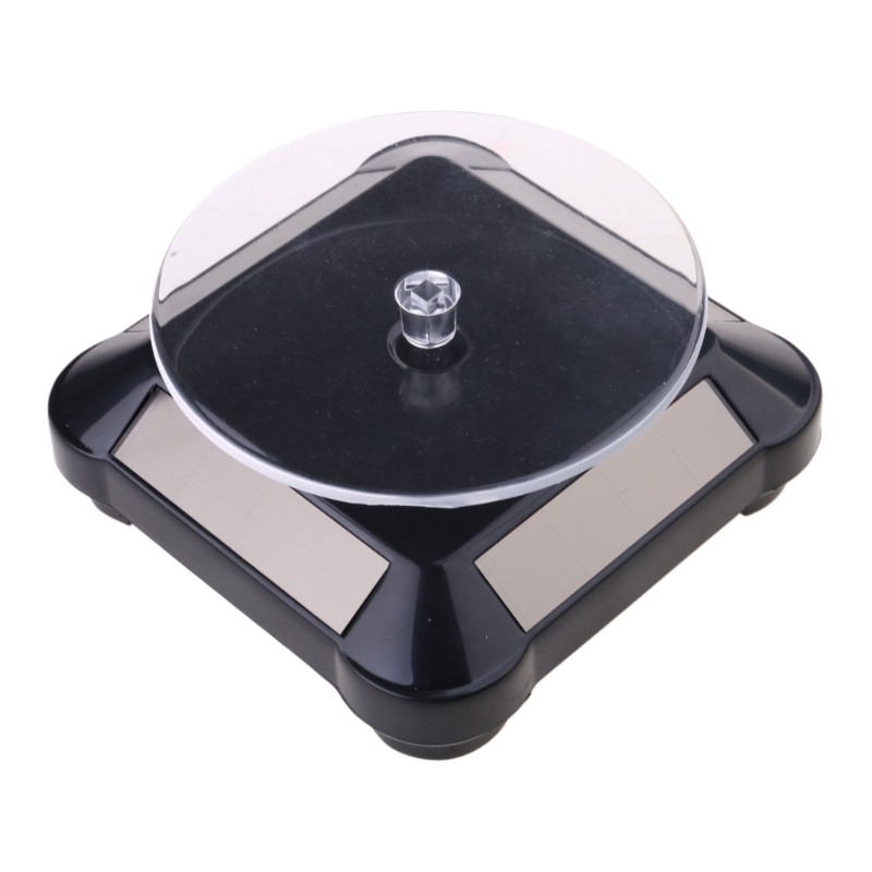 Mesa Giratória Display Solar CM 360 ° Suporte Giratório Para Relógio Joias, Telefone, Óculos Brinquedo, Exi