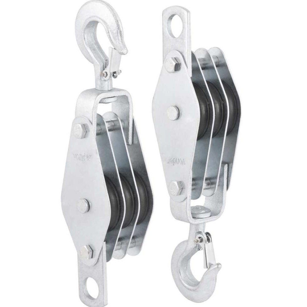 Moitão Cadernal 970kg 3 Roldanas 60x12,7mm com 2 peças Vonder em Oferta na Shopee