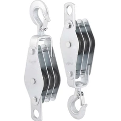 Moitão Cadernal 970kg 3 Roldanas 60x12,7mm com 2 peças Vonder