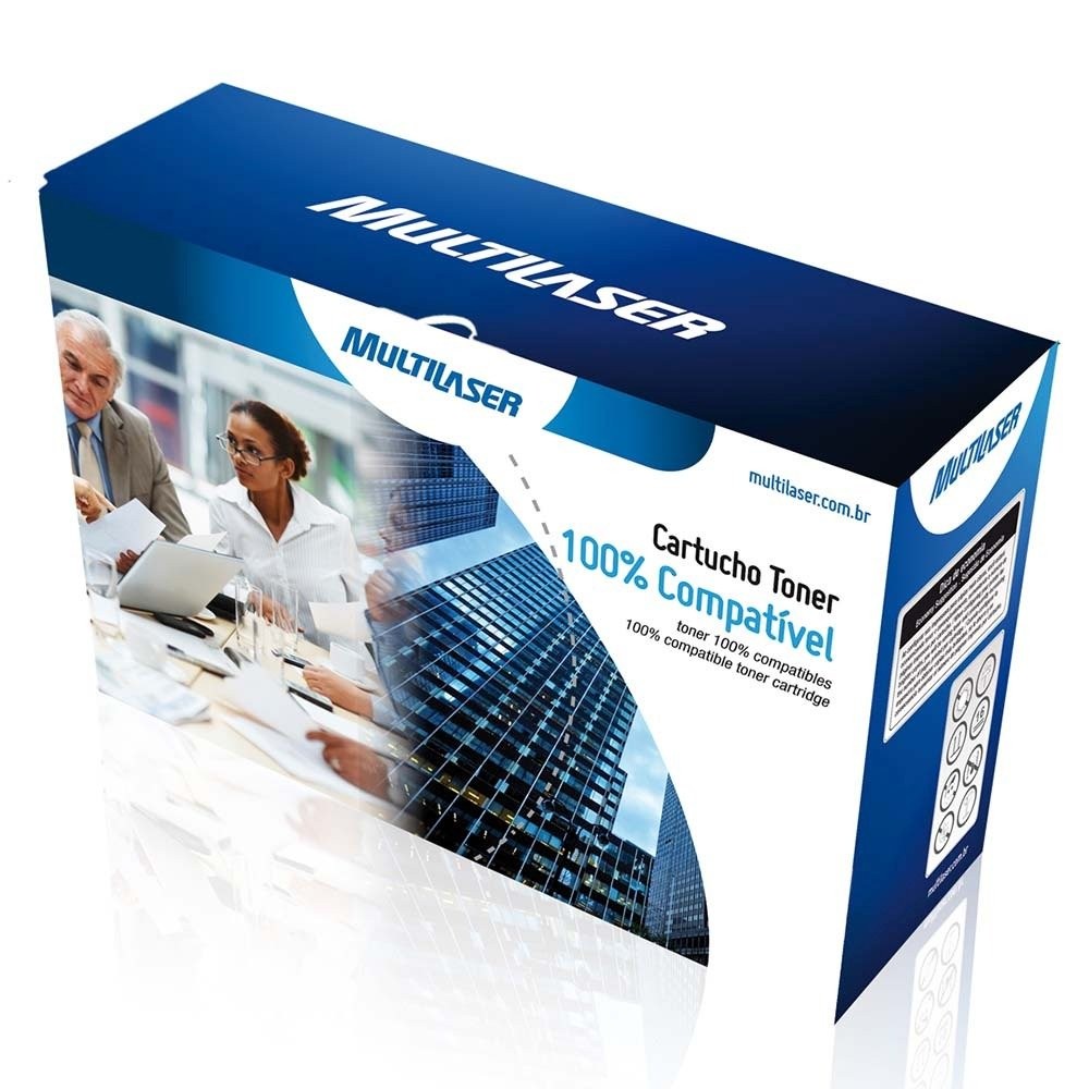 Cartucho Toner P/ Hp Mod. 02612a Multilaser Preto - Ct12a