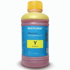 Refil de Tinta para Impressoras 250ml Amarelo Multilaser - RF012