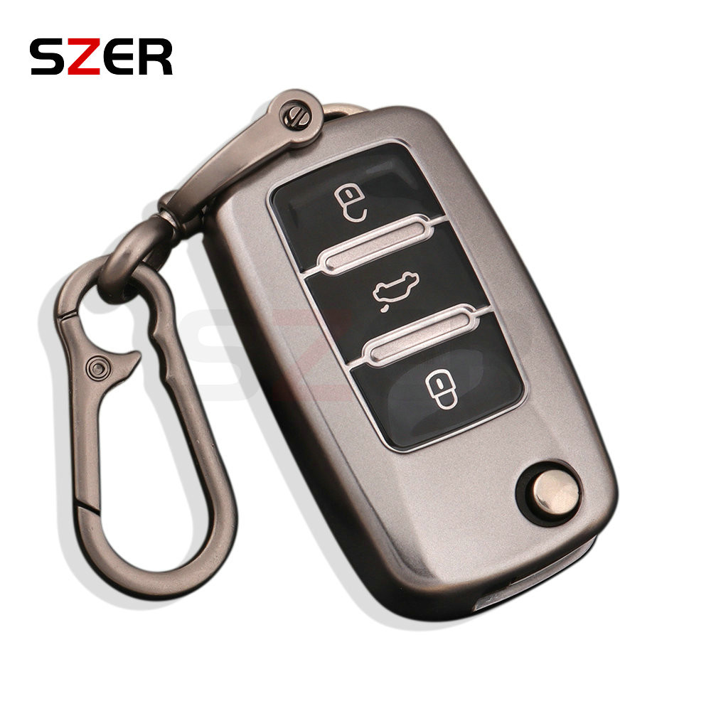 TPU Carro Chave Capa Para VW Volkswagen Polo Tiguan Passat B5 B6 B7 Golf 4 5 6 MK6 Jetta Lavida Skoda Octavia Protetor