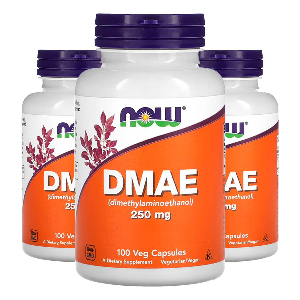 Kit 3x Dmae 250mg Now Foods Dimetilaminoetanol 100 Veg Caps /Made in Usa em Oferta na Shopee