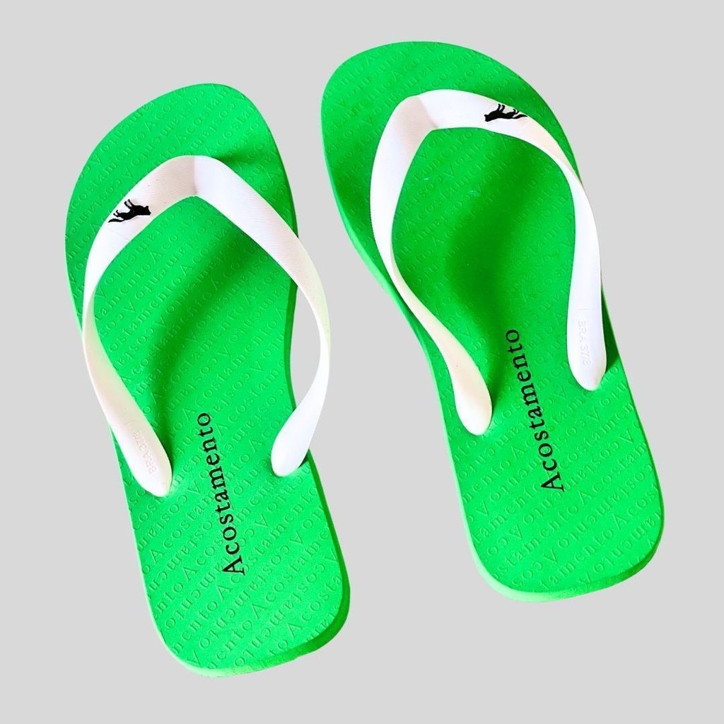 CHINELO MASC. COLORS ACOSTAMENTO - VERDE MÉDIO REF.320429001